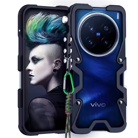 Shockproof Metal Bumper Case For Vivo X200 Pro Case Aluminum Cover Funda For Vivo X200 X80 X90 X90S 