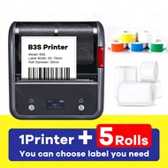 NIIMBOT B3S เครื่องพิมพ์ฉลากขนาดเล็ก20-75มม. เครื่องประดับสายเคเบิล Store อเนกประสงค์พิมพ์ลายบลูทูธไ