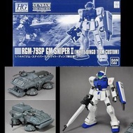 盒舊⚠️PB HG GM Sniper II White Dingo Team RGM-79SP 吉姆 狙擊型 白狗編隊 付指揮車1/144 魂限 P-Bandai High Grade HGUC 第