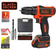 Cordless Drill Driver BLACK + DECKER BDCDD12K Free Flexible Shaft Set + 13pcs Drill Bit