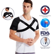 Double Shoulder Brace for Shoulder Pain Relief  Adjustable for Frozen Shoulder