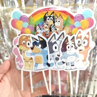 Cake topper birthday cake decoration cartoon character Bluey Bingo Dog BLUE Muffin