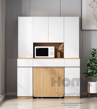 HOME Something - 北歐系列 160cm多功能餐邊櫃 配 伸縮摺疊餐枱 蝴蝶枱 - HS08810_A