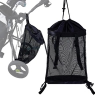 Golf Cart Storage Bag Sliding Golf Cart Back Storage Bag Closed Cart Mesh Bag Cart Accessories