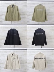 FOG FEAR OF GOD復線ESSENTIALS後背反光字母教練夾克外套