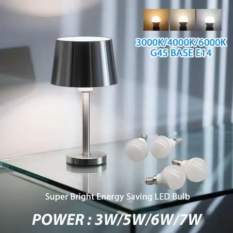 1-10Pcs Soft Lighting LED Bulb E14 G45 Bulb 3W 5W 6W 7W Suitable AC220V-240V for Hall Lamps Bedroom 