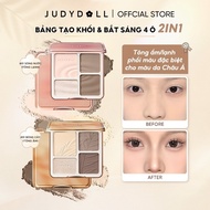 JUDYDOLL Highlight and Contour Palette Natural Long Lasting Waterproof 9g (skincare)