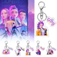 KPop Demon Hunters Creative Acrylic Keychains Saja Ring Key Decoration Boys Souvenirs N5Q6