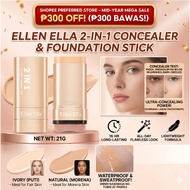 Ellen Ella Flawless Makeup Base Concealer Foundation Stick Sweatproof Long Lasting 22g