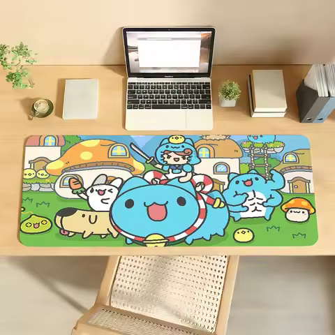Cute Cartoon Bugcat Capoo Mouse Pad Non-slip Desk Mat PC Laptop Accessories Office Keyboard Large Ga