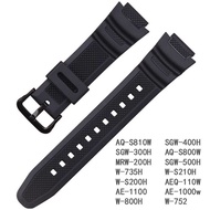 Replacement Small Square Watch Strap AE-1200 SGW-400H/MRW-200H Rubber Strap 18mm Watch Accessories