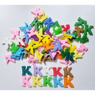 10pcs HURUF ALPHABET K | ART & CRAFT FOR KID | DIY CRAFT | DIY KEYCHAIN |