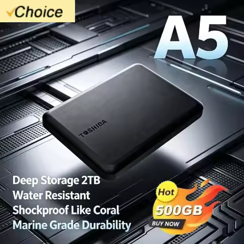 OEM For Toshiba A5 Series Small Black Portable HDD 2.5 Inch USB 3.2 Gen1 1TB High Speed for Apple Ma