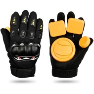 Profession Skateboard Gloves,Skateboard Gloves with Sliders,Standard Longboard Downhill Slide Gloves Skate Gloves