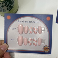 Pinky Daisy Nails Custom Fake Nails