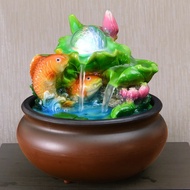 Feng Shui Decoration-Landscape Decoration-Pisces Swimming in Water Make a Fortune Fountain Fengshui Ball Decoration Home Decoration Amass Fortunes Feng Shui Ball Water purifier Good luck comes Humidifier