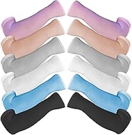 6 Pairs UV Protection Arm Sleeves for Men Women Cooling Compression Sleeves with Tattoo Cover Up, Su