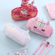 Unicorn Pencil Case Coin Bag Purse For Kids Girls Glitter Smiggle Pencil Box Sequins Light Smiggle Pencil Box Kids Stationary School Gift