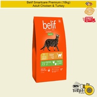 Belif Premium Adult Cat Food Chicken & Turkey 18kg