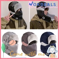 OKDEALS Earflap Hats, Warm Russian Bomber Cap, Winter Thickening Windproof Soft Ear Protectors Hats 