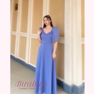 Dolores Filipiniana Puff Sleeve Dress Overlap Tube Modern Filipiniana Church Dress Taytay Supplier