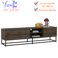 Von Bonjour CAPRI 180cm CAPRY 6 Feet TV Cabinet 6FT TV Rack TV Cabinet Modern TV Console Cabinet Mej