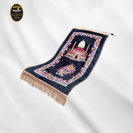 Albeit Embossed Prayer Rug with Mosque Motif, Thick, Soft, 65 x 110 CM