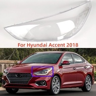 For Hyundai Accent 2018 Accessories Vehicles Transparent PC Material Headlights Lights Glass Shell