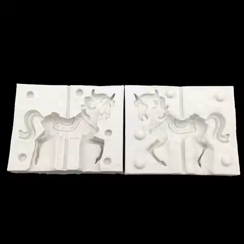 Carousel Merry-go-round Silicone Sugarcraft Mold Chocolate Cupcake Baking Fondant Cake Decorating To