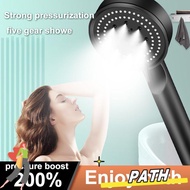 PA-HOME Shower Head Adjustable Handheld 5 Modes Bathroom Shower