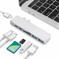 อะแดปเตอร์ USB C Hub ประเภท C ถึง4K HDMI USB 3.0 Thunderbolt 3 Charger TF SD Reader PD สำหรับ MacBook Pro Air 13 15 16นิ้ว Touch Bar/Touch Id 2020 A2179 A2159 A2141 A1932 2018 2019