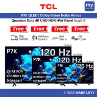 [FREE SHIPPING + 3 GIFT] TCL 55 65 75 inch 4K UHD HDR 120HZ DLG QLED Google TV 55p7k 65p7k 75p7k