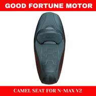 CAMEL BACK SEAT BLACK LINE CARBON LEATHER BACK SEAT FOR MOTORCYCLE