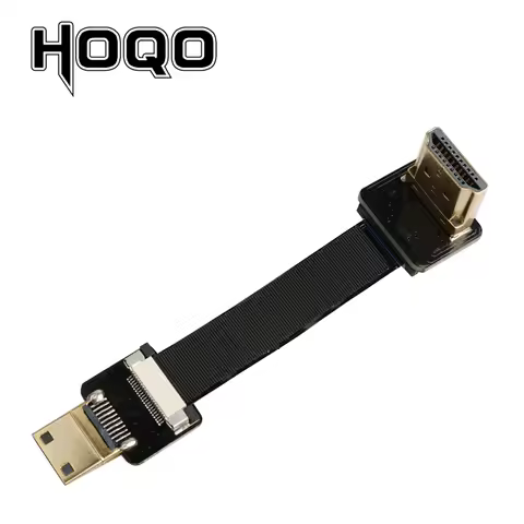 HDMI-Compatible Ribbon cable，Connector Flexible Flat Cable for Orange Pi Micro HDMI to HDMI/Mini HDM