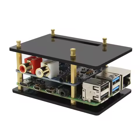 Geekbord Raspberry Pi Universal Acrylic Case Stackable for Raspberry Pi 5 / Raspberry Pi 4 Model B /