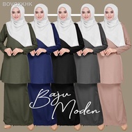 【NEW stock】♠New Arrival Baju Kurung Moden Plain Dress Muslimah Baju Raya 2022