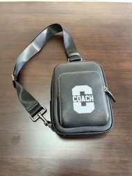 全新🌸 COACH 蔻馳 CAJ39 WEST 牛皮 男款 斜挎背包 胸包