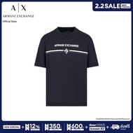 AX Armani Exchange เสื้อยืดผู้ชาย รุ่น XM000274-AF12308-UB101 - สีฟ้า