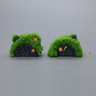 Green Miniature Handmade House Model Green Pasture Small House 1974 Green Pasture Small House Model 
