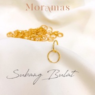 FYQ Moramas HOOP Earrings 916 Gold/ Subang BULAT Emas 916/ Western earrings 916 gold (Budget/Bajet) 