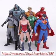 7pcsset Avenger Super Hero Action Figure Marvel Figurine Super Man Batman Flash Wonder Woman DIY An