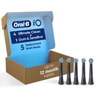 Oral-B iO Ultimate Clean Replacement Brush Heads, 5 Count, 4 Ultimate Clean + 1 Gum & Sensitive