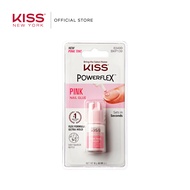 KISS Powerflex Pink Fake Nail Glue (3g) Ultra Hold Flex Formula Easy Squeeze Bottle Pink Tint