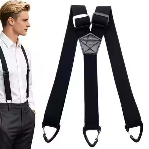 Men Hidden‑style removed‑hyphen Tactical Suspenders Y Back Design Wear Resistant Heavy Duty Straps W