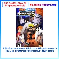 【PSP Game Play di PC Computer Phone 】PSP Naruto Shippuden Ultimate Ninja Heroes 3 PC Game phone game