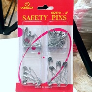 80003 1PAD Safety Pins PERDIBLE Decorative Silver locking Heads Pins For Clothes Pardible