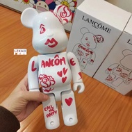 Bearbrick × L@ncom PARIS CALL ME HAPPY Gear Sound ABS 400% 28cm Lzkail Action Figures  Toy Collection Toys