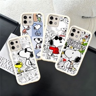 WC6 Comic Snoopy Casing for hp Plating Tecno ITEL Infinix Spark Pova POP Zero 5 P55 RS4 8 A70 GO 30 