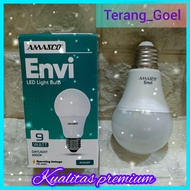 CAHAYA AMASCO ENVI 9 WATT WHITE LIGHT LED AMC ENVI 9 WATT LED BULB/