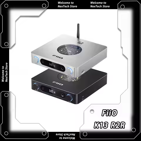 FiiO K13 R2R Headphone Amplifier for Home Audio or PC DAC USB RCA Coaxial Optical 384kHz/24Bit DSD25
